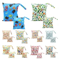 2 pcs wet bag baby diaper nappy bags for stroller waterproof mommy pockets newborn boy girl pail liner reusable large small set