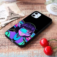for iphone casual vaporwave girls soft tpu border apple iphone case