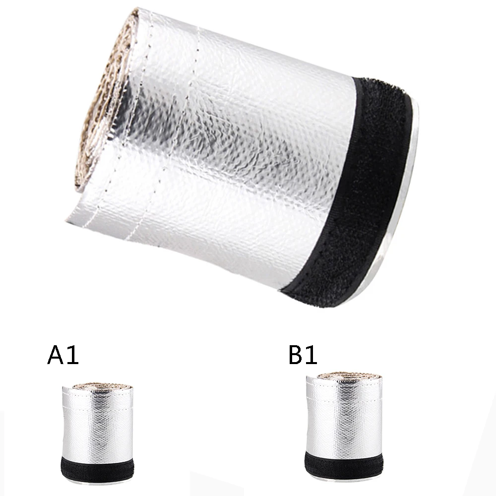 

Car Modified Universal Resistance High Heat Insulation Aluminium Foil Wrap Exhaust Header Pipe Tape Cloth 91CM