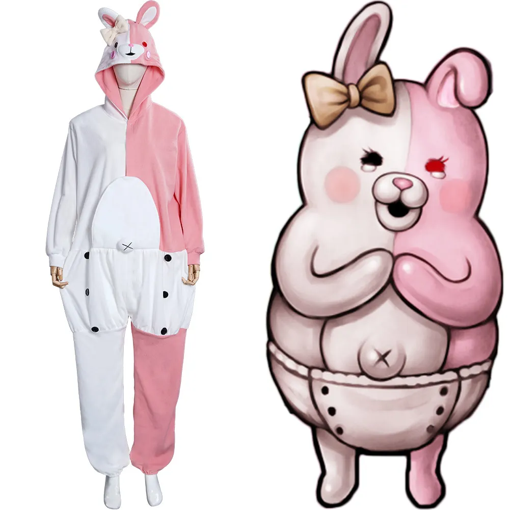 Danganronpa Cosplay Pajamas Sleepwear Cosplay Monokuma and Monomi Cosplay Costume Suit