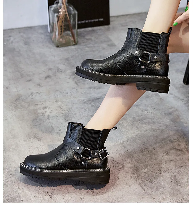 Женская обувь; botas mujer; сезон осень; коллекция года; женские Ботинки martin; модные брендовые женские ботильоны из натуральной кожи с перекрестной шнуровкой; Цвет Черный