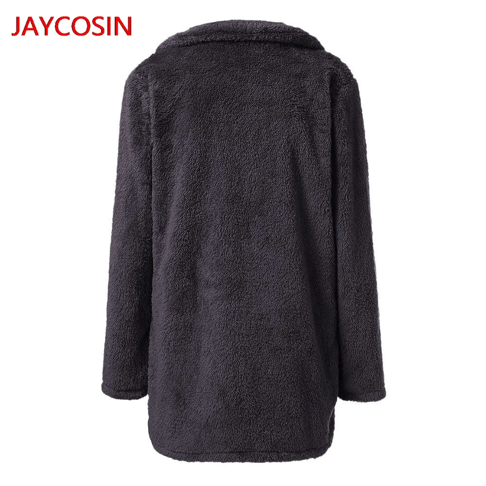 JAYCOSIN Женская куртка Зимние теплые пальто и куртки женские повседневные Lapela воротник длинный рукав горячая