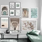 Пляж пустыня Марокканская галерея мусульманское исламское Искусство Холст Картина скандинавские плакаты и принты настенные картины для декора гостиной