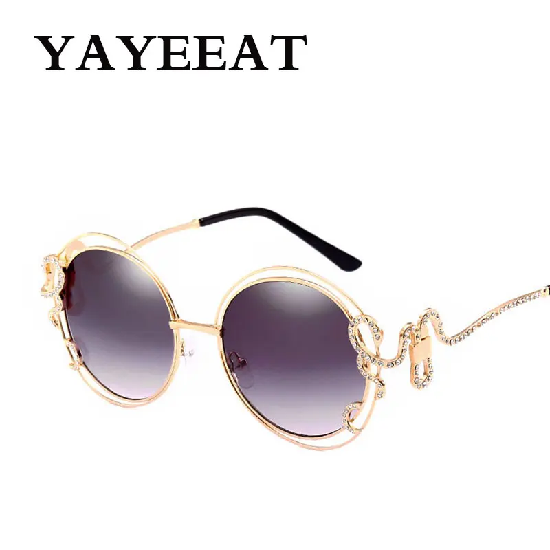 УНИКАЛЬНЫЕ Солнцезащитные очки в металлической оправе для женщин дизайнерские с