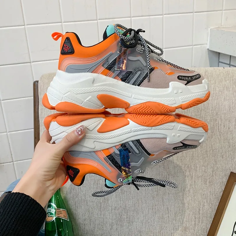 

Chunky Dad Sneakers Women Jogging Gym Shoes For Female Vulcanize Shoes For Women Sport Shoes Woman Platform Sneakers Women 2021