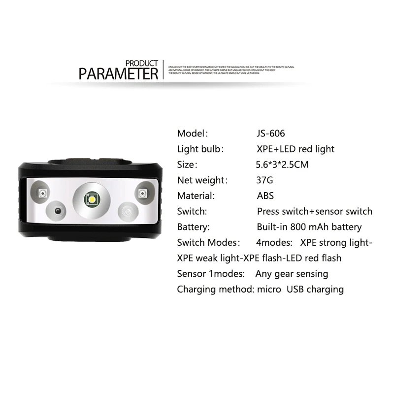 

LED Headlamp 4Modes USB Rechargeable Strong Light XPE Waterproof Portable Head Light Torch Flashlight For Camping Fishing Torch