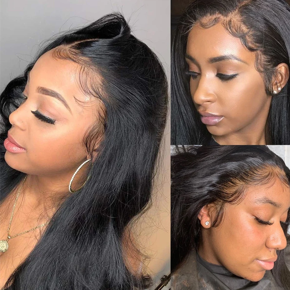 

Gabrielle Human Hair Fake Baby Hair for Women 2"x1" Transparent Lace Closure For Wig Making Natural Color Remy Hair