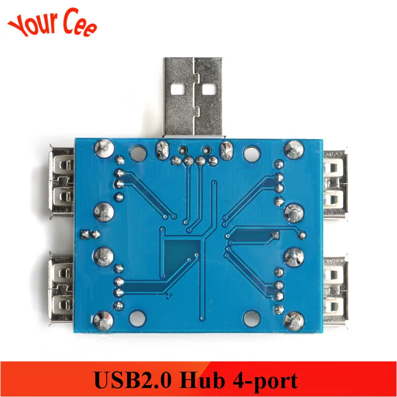 DC 5V usb-хаб USB2.0 HUB концентратор 4-муфтовый стыковочный USB плата расширения Модуль