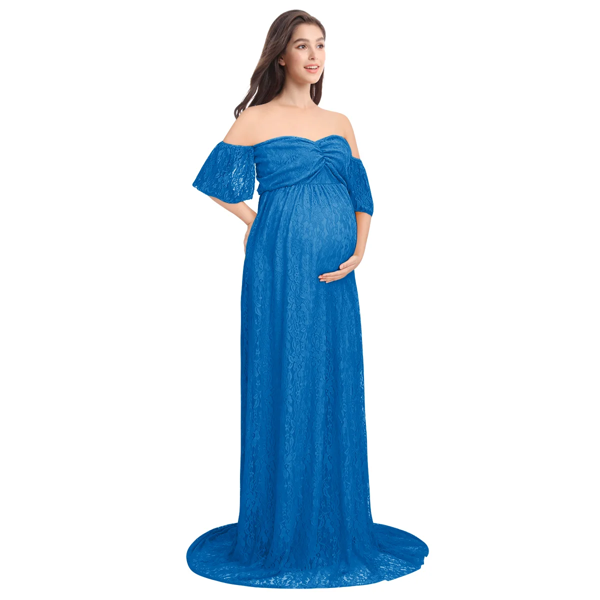 Платье для беременных макси со шлейфом длинное платье фотография беременной