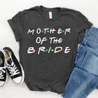 Платье для матери невесты друзей Сорочка Невесты Девичник вечерние эстетические, о-образный вырез короткий рукав Топ, футболка, рисунок в стиле Харадзюку