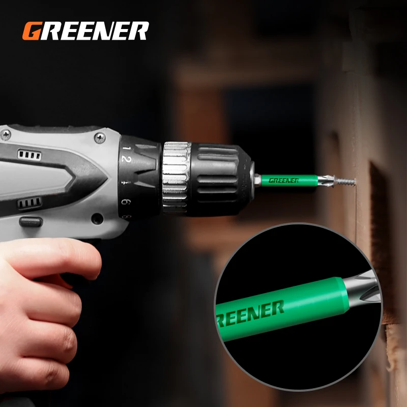 Greener 25mm-150mm Hex Shank Fits Magnetic Long Reach Electric Screwdriver Bits Exactness Single Phillips/Cross Head Power Tool - купить по