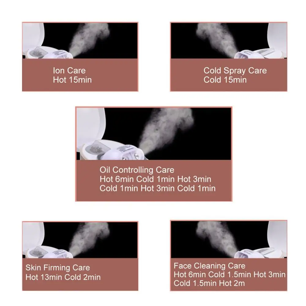 

Smart Beauty Facial Sprayer Moisturizing Rejuvenation Hot Cold Spraying Steaming Face Deep Cleansing Skin Nursings Household New