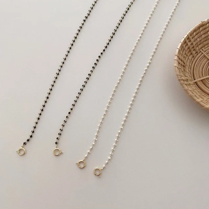 Металлическая цепочка для очков нескользящий держатель с имитацией жемчуга