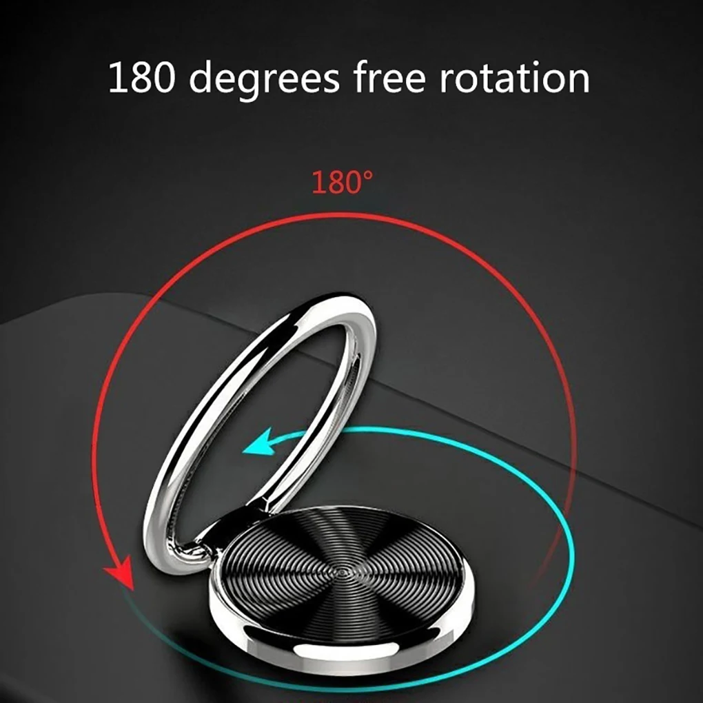 

360 Degree Rotation Cell Phone Ring Phone Grip Stand Holder Tablets Metal Magnetic Car Mount