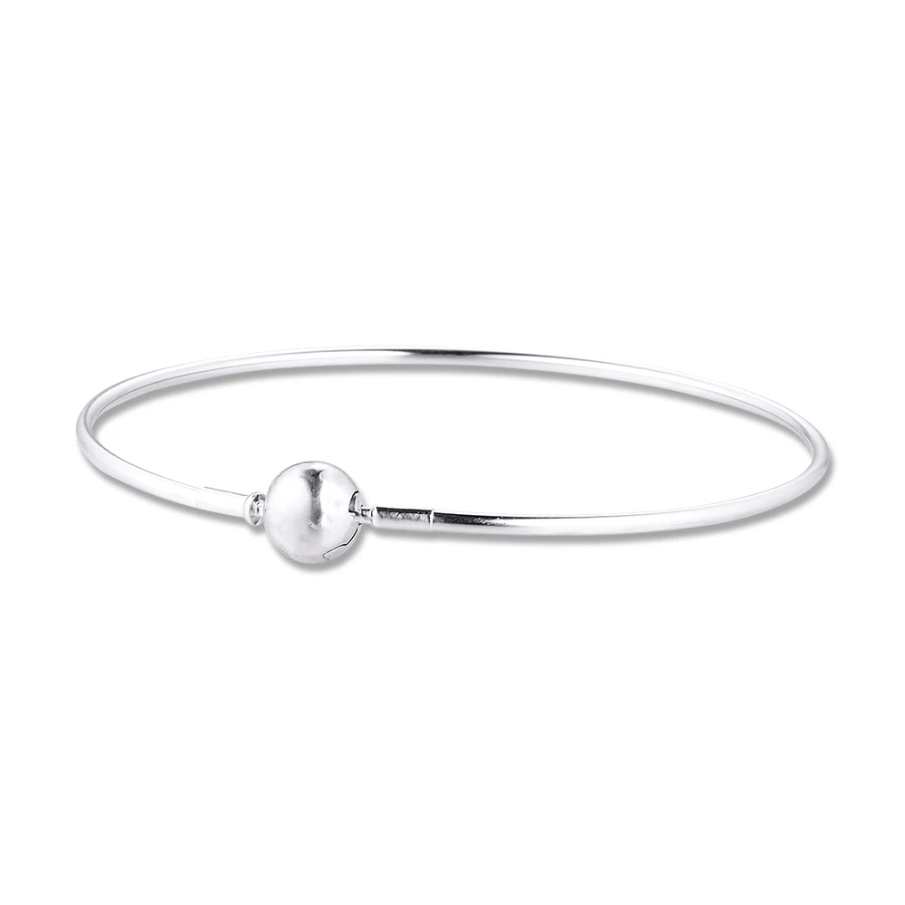 

Signature Essence Clasp Bangle 100% 925 Sterling Silver Jewelry Free Shipping