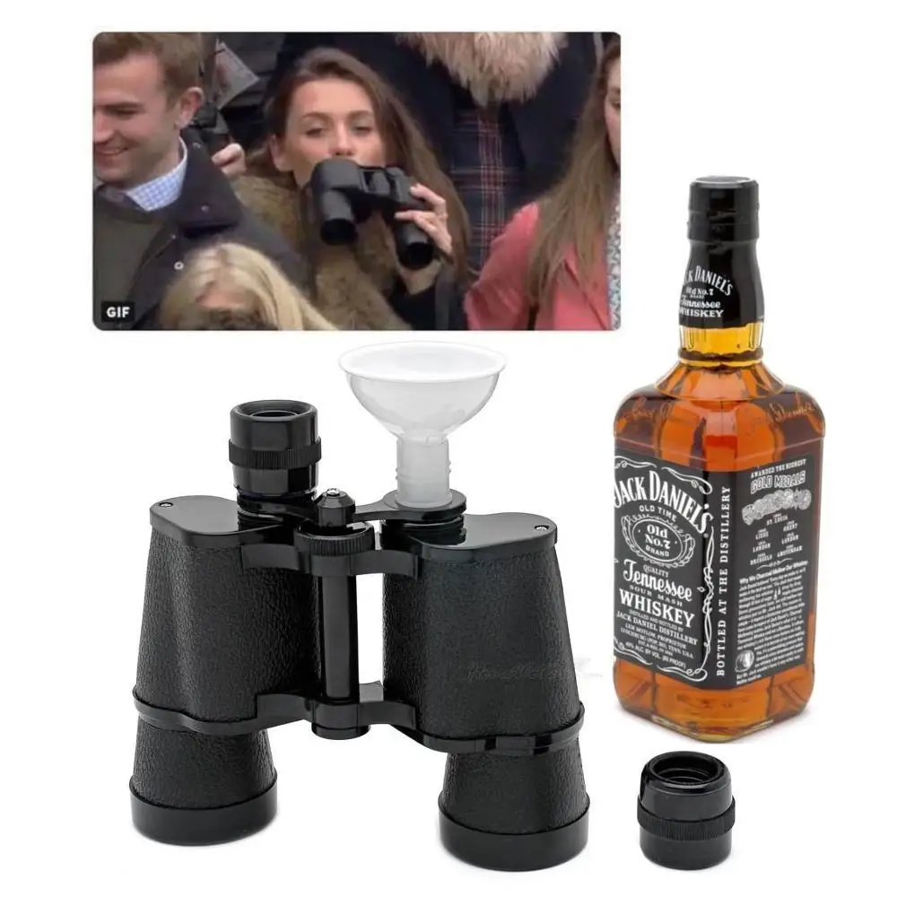 Секретная колба для бинокулярных напитков 16 унций диспенсер виски бутылка воды