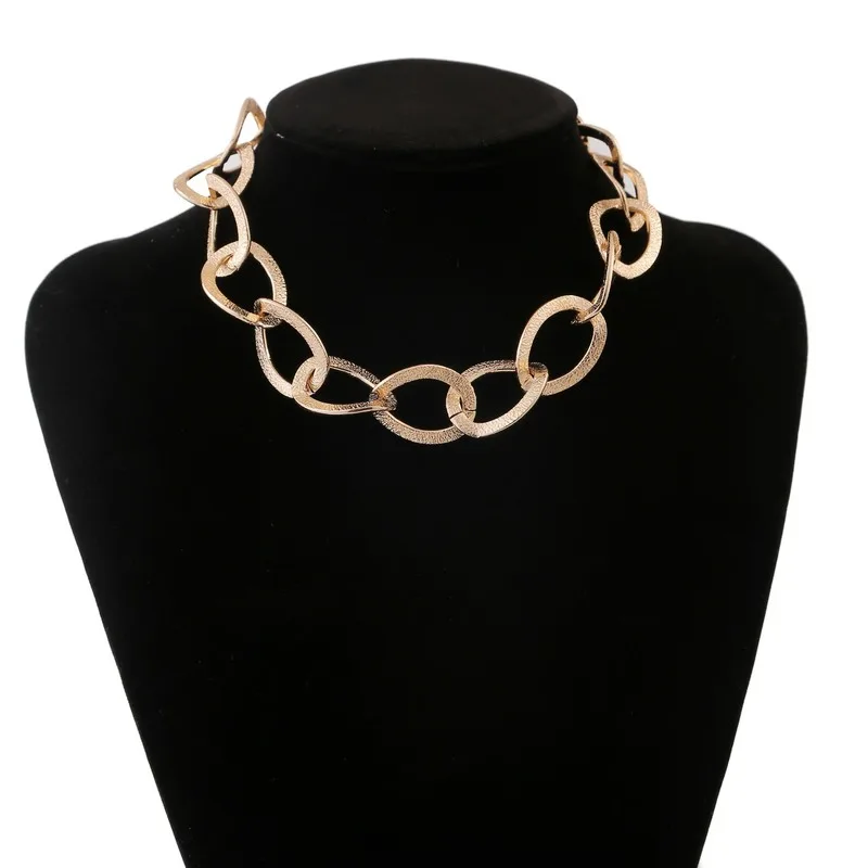 

Женское металлическое ожерелье, золотистая цепочка до ключицы, аксессуар, 2020