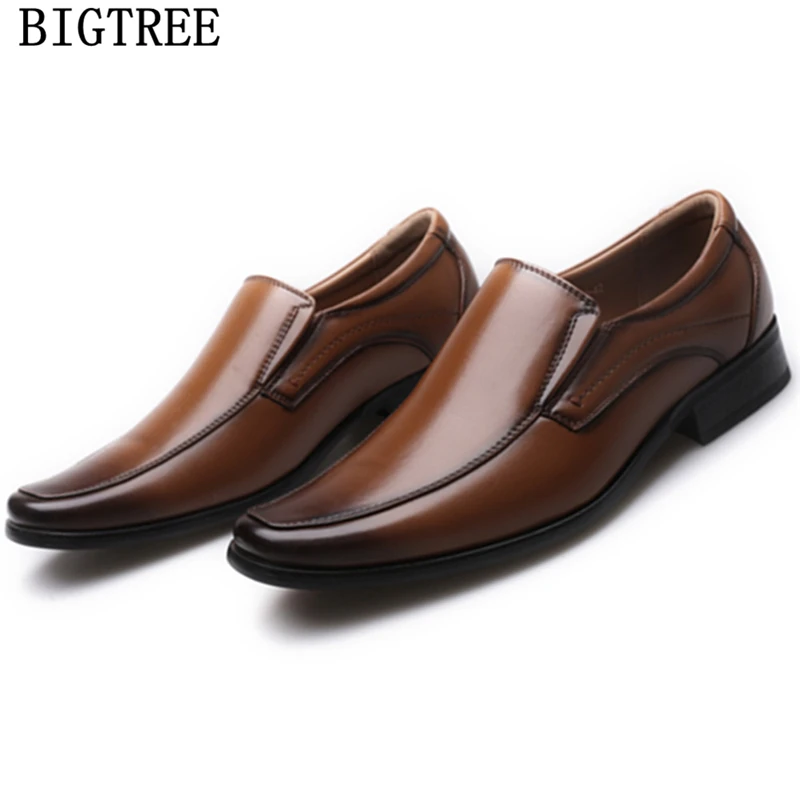 

Leather Shoes Men Classic Coiffeur Brown Dress Oxford Shoes For Men Formal Slip Dress Office Shoes Men 2022 Italian Dress Buty