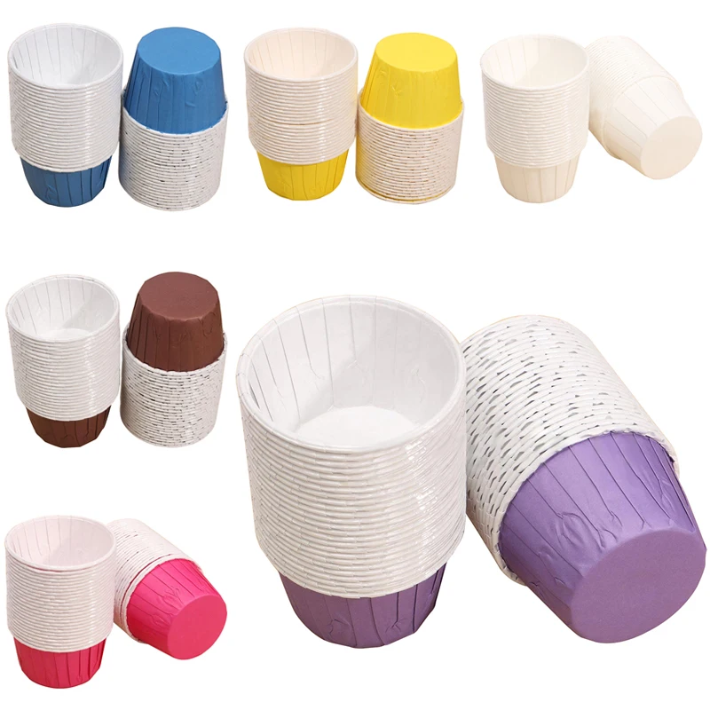 

50X Paper Baking Cup Cake Cupcake Cases Liners Muffin Dessert Wedding Party