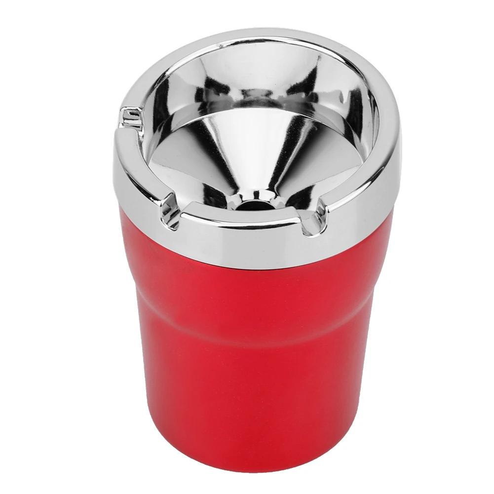 Портативная синяя красная коричневая черная автомобильная пепельница для