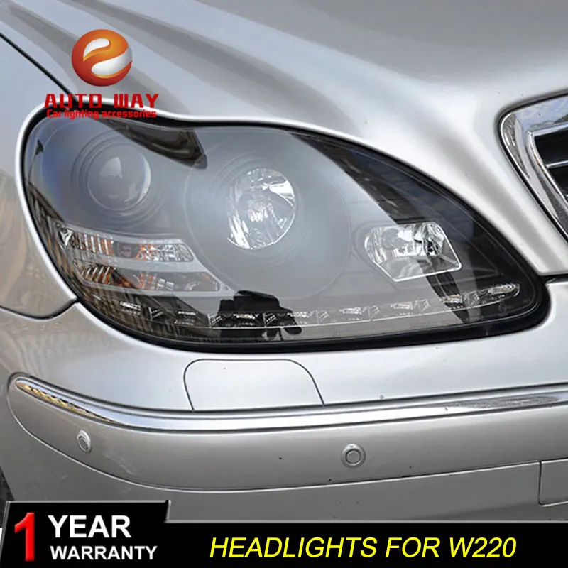 Стайлинг автомобиля чехол для передней фары Mercedes Benz W220 S280 S320 S500 S600 1999 2005