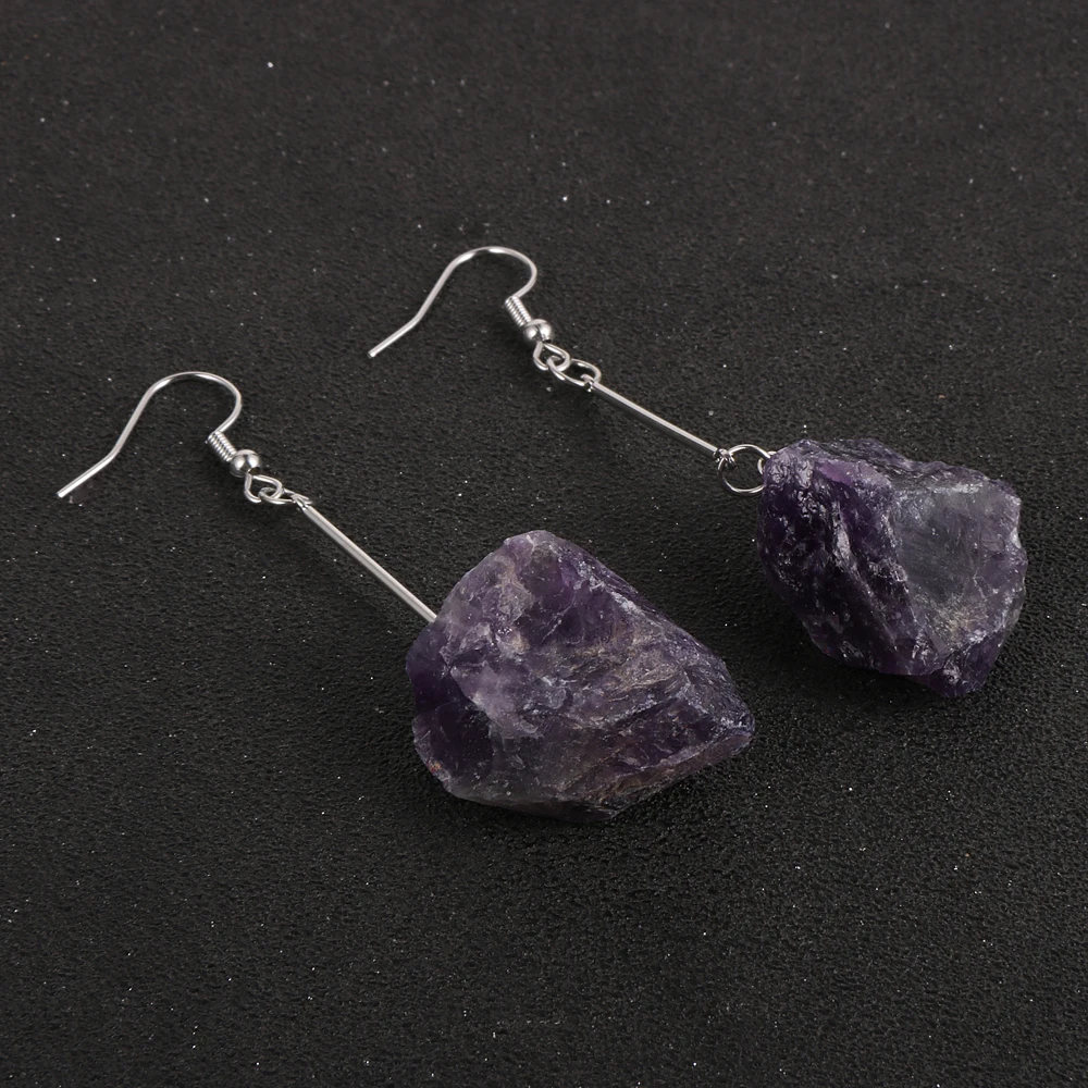 Натуральный Голубой Апатит Лабрадорит Висячие серьги обручи Необычные тигровые