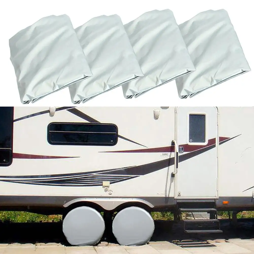 4 шт. чехол для автомобильных колес водонепроницаемый пылезащитный защита от