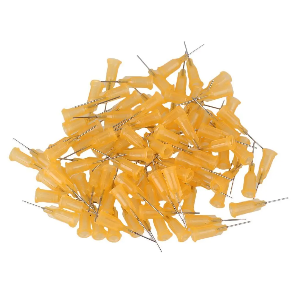 150 шт. 1/2 &quotПластик спираль разъемы Нержавеющая сталь клей иглы для дозирования