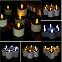 1pc waterproof electric candle simulation flameless solar powered led candle light electronic led tea light candles flame light