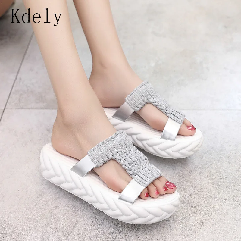 Шлепанцы женские на платформе сандалии гладиаторы летняя обувь|Тапочки| |