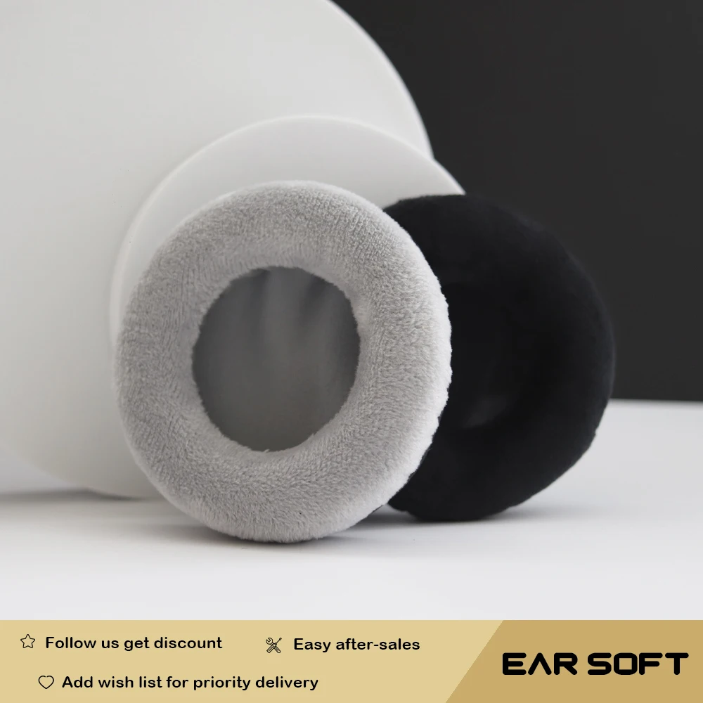 Earsoft Replacement Cushions for Technics RP-F8801 Headphones Cushion Velvet Ear Pads Headset Cover Earmuff Sleeve enlarge