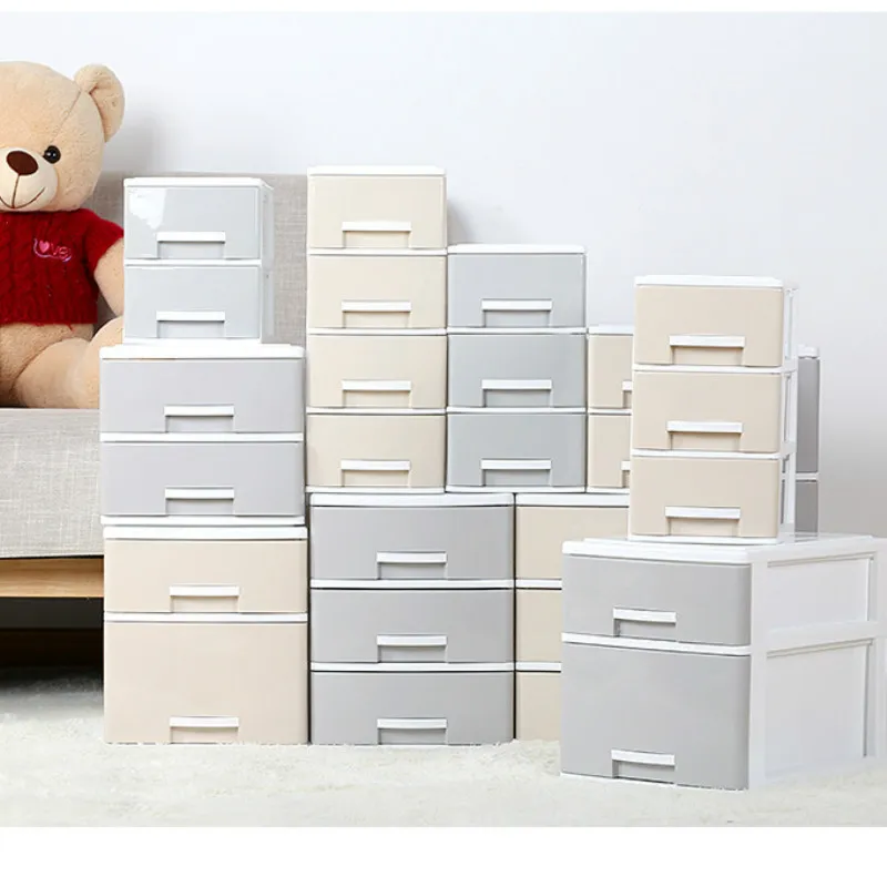 Практичный стол пластиковый ящик для хранения с ящиком спальни шкаф одежды