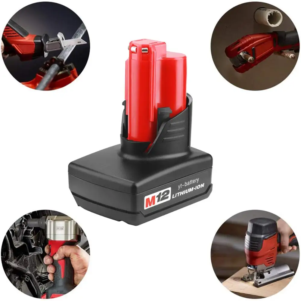 12 V 3 0/6.0Ah Перезаряжаемые 3000 мА/ч Батарея для Милуоки M12 XC аккумуляторные