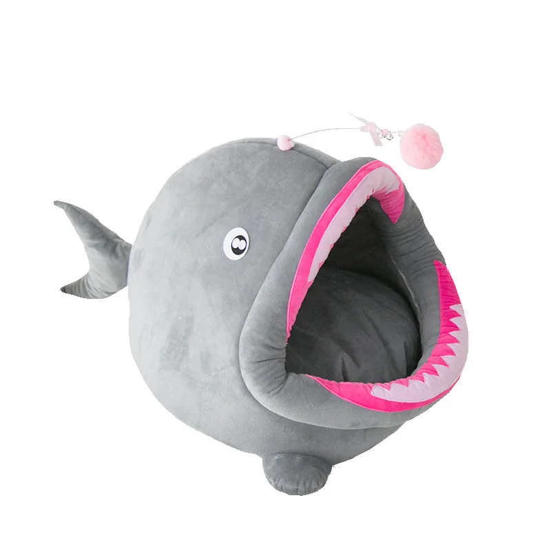 Симпатичная теплая кровать для домашних животных кошек моющаяся собак Конура