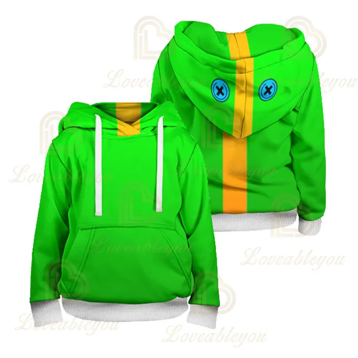 Crow Leon детские толстовки Леон стрельба игра 3D Толстовка свитшот для мальчиков