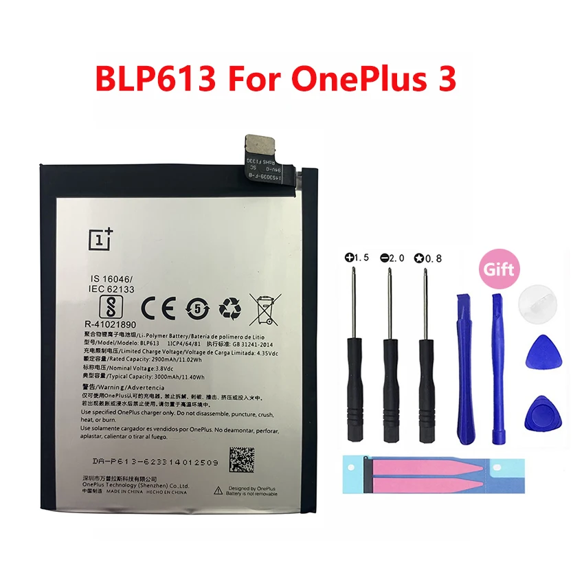 original battery for oneplus 7 6t 6 5 5t 3 3t 2 1 1 blp571 blp597 blp613 blp633 blp637 blp657 blp685 cell phone batteries free global shipping