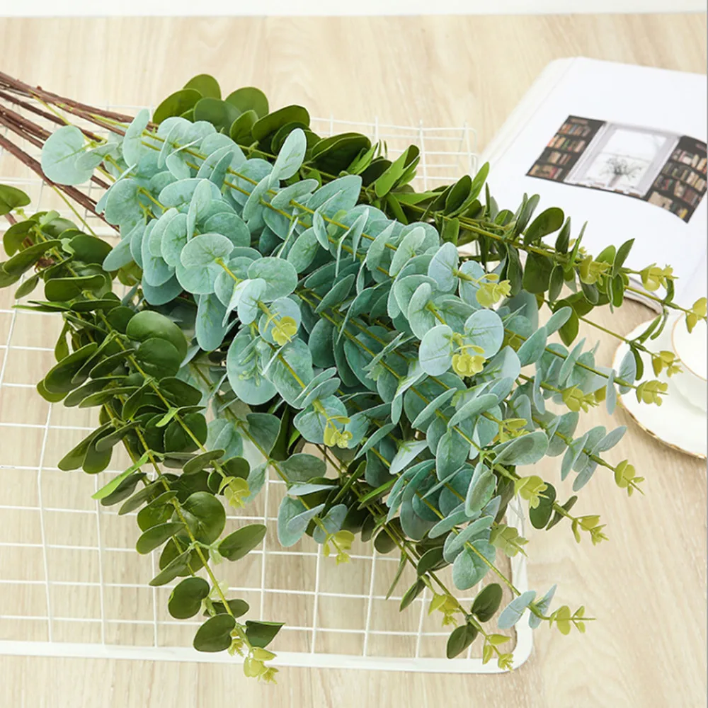 

82cm Artificial Eucalyptus Money Leaf Fake Green Plants Wedding Home Garden Living Room Lobby Restaurant Hotel Bar Decoration