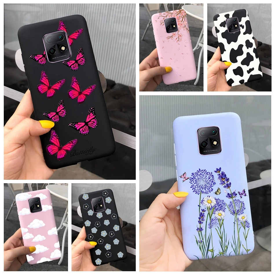 Чехол для телефона Xiaomi Redmi 10X 5G 4G Силиконовая задняя крышка с изображением цветов для Redmi 10X Pro Чехол Redmi10X 10 X мягкие чехлы из ТПУ