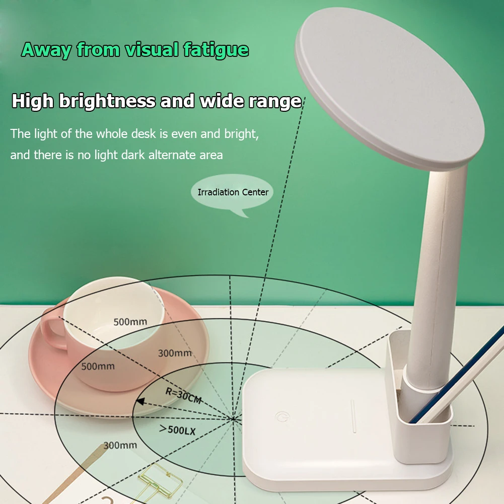 

LED Touch Dimming Reading Lamp USB Charging Plug-in Eye Protection Night Light Student Table Lights Folding Desk Lamps for Study