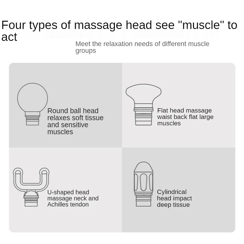 Мини-массажный пистолет с зарядкой от USB Электрический ударный Массажер для