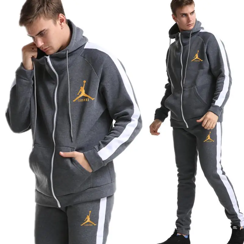 2019 новый бренд спортивный костюм Мода JORDAN 23 Мужская спортивная одежда комплект