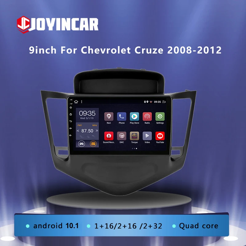 

Автомобильный радиоприемник JOYINCAR, 9 дюймов, Android 10,1, для Chevrolet Cruze 2008-2012, сенсорный экран, GPS-навигация, 2 Гб + 32 ГБ, мультимедийный плеер