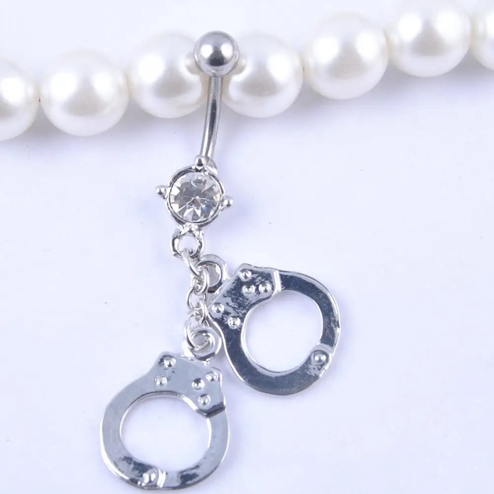 Женские наручники Стразы пирсинг тела пупок кольцо штанга для пупка 2020|Украшения