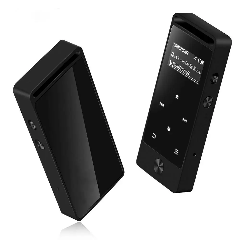 Bluetooth MP3 плеер Металлический музыкальный плеер без потерь сенсорный экран поддержка tf-карты до 64 Гб с fm-радио, запись, электронная книга