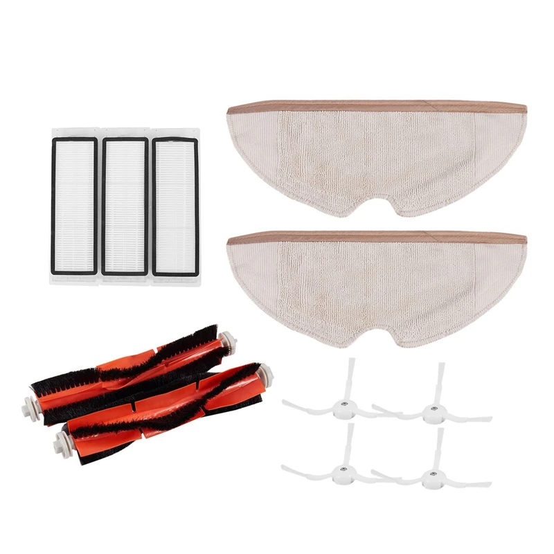 

11Pcs Main Brush Hepa Filter Mop Cloth Side Brush For Xiaomi Roborock For Mi Robot S50 S51 S55 S5 Vacuum Cleaner Accessory Kit