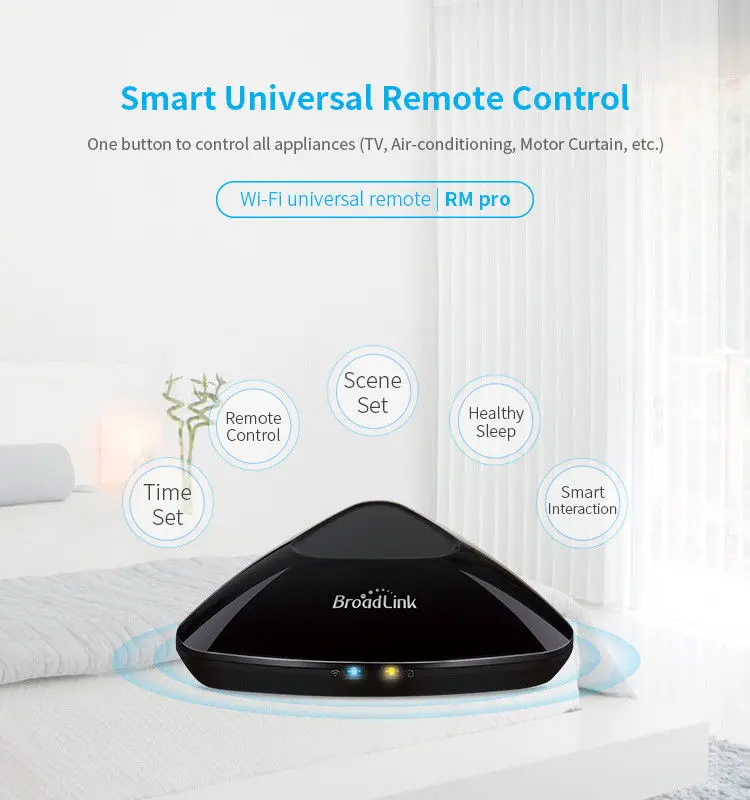 BroadLink RM Pro+ WiFi умный дом концентратор, IR RF все в одном Автоматизация обучения универсальный пульт дистанционного управления совместимый для Apple Android