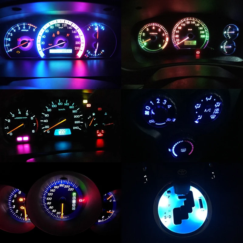 10 шт. B8.5 T5 светодиодный B8.5D Автомобильный датчик 1SMD Speedo Dash лампы инструмент