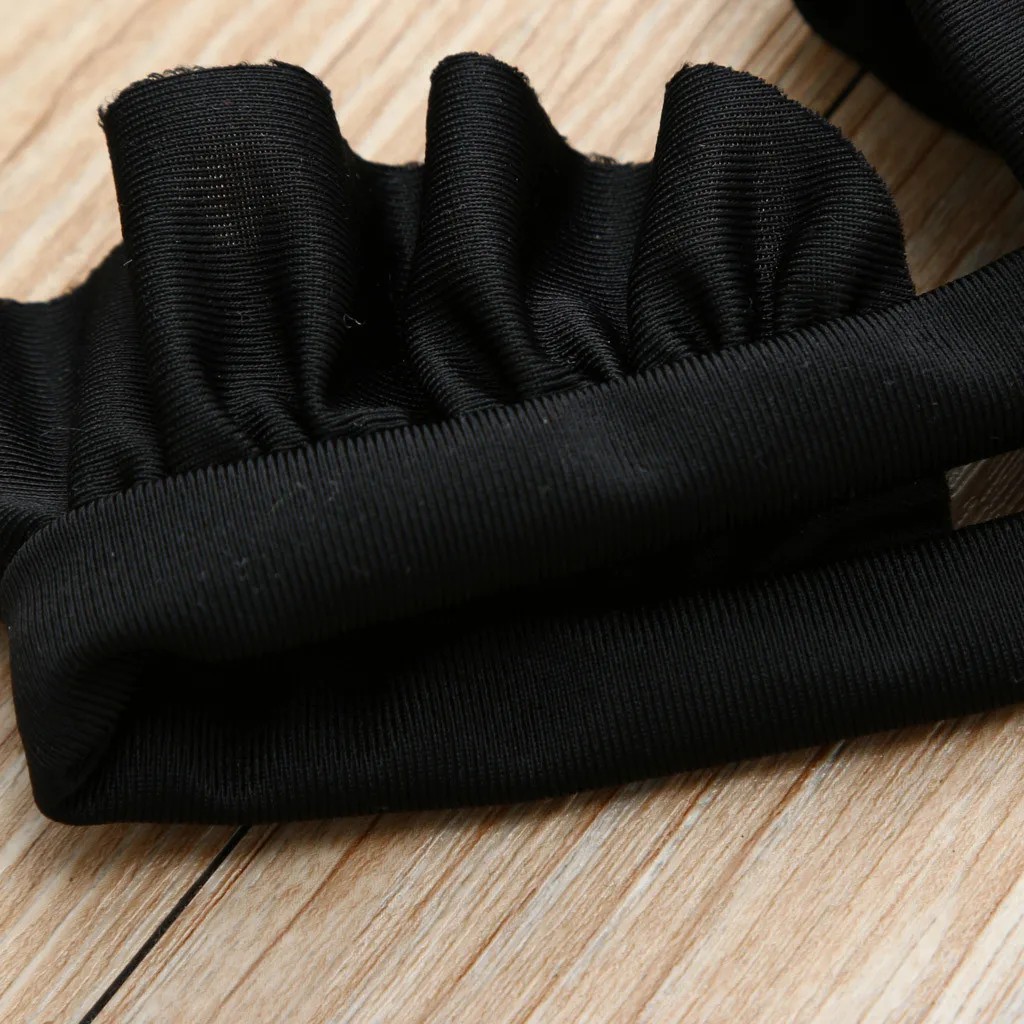 

Summer baby girls fashion cute and sweet sleeveless fungus folds lace letter printing one-piece swimsuit children swimwear