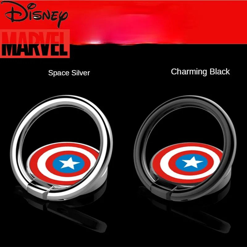 

Disney Marvel Captain America Magnetic Ring Buckle Bracket Mobile Phone Metal Buckle Sticky Bracket Mobile Phone Accessories