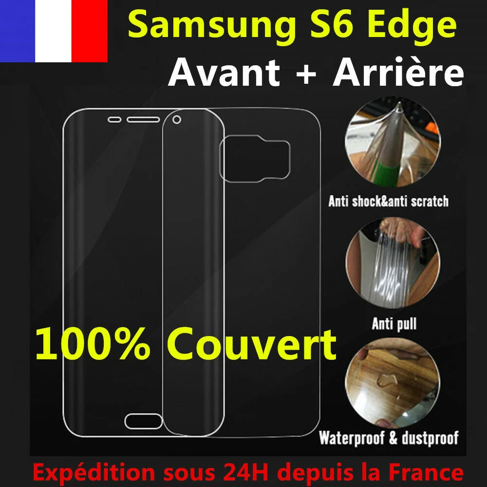 

Film de protecteur intgral total incurv For samsung galaxy S6 edge avant + Arrire